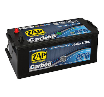 autobaterie  ZAP TRUCK Carbon EFB  180Ah  12V  1100A   513x210x195/220