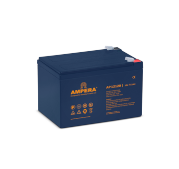 baterie AMPERA C5 AGM  12V     12 Ah    151x98x101  F2  5L