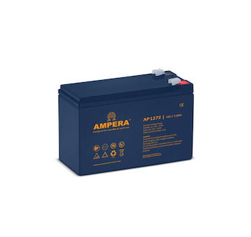 baterie AMPERA C5 AGM  12V     7,2 Ah    151x65x100  F2  5L