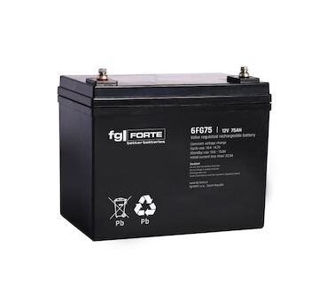 baterie fg Forte AGM   12 V   75 Ah   258x166x215   10L