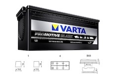 autobaterie VARTA  Promotive BLACK 180Ah  12V 1000A     513x218x223  LEVÁ