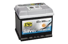 autobaterie  ZAP Silver Premium   52Ah  12V   500A     206x175x175